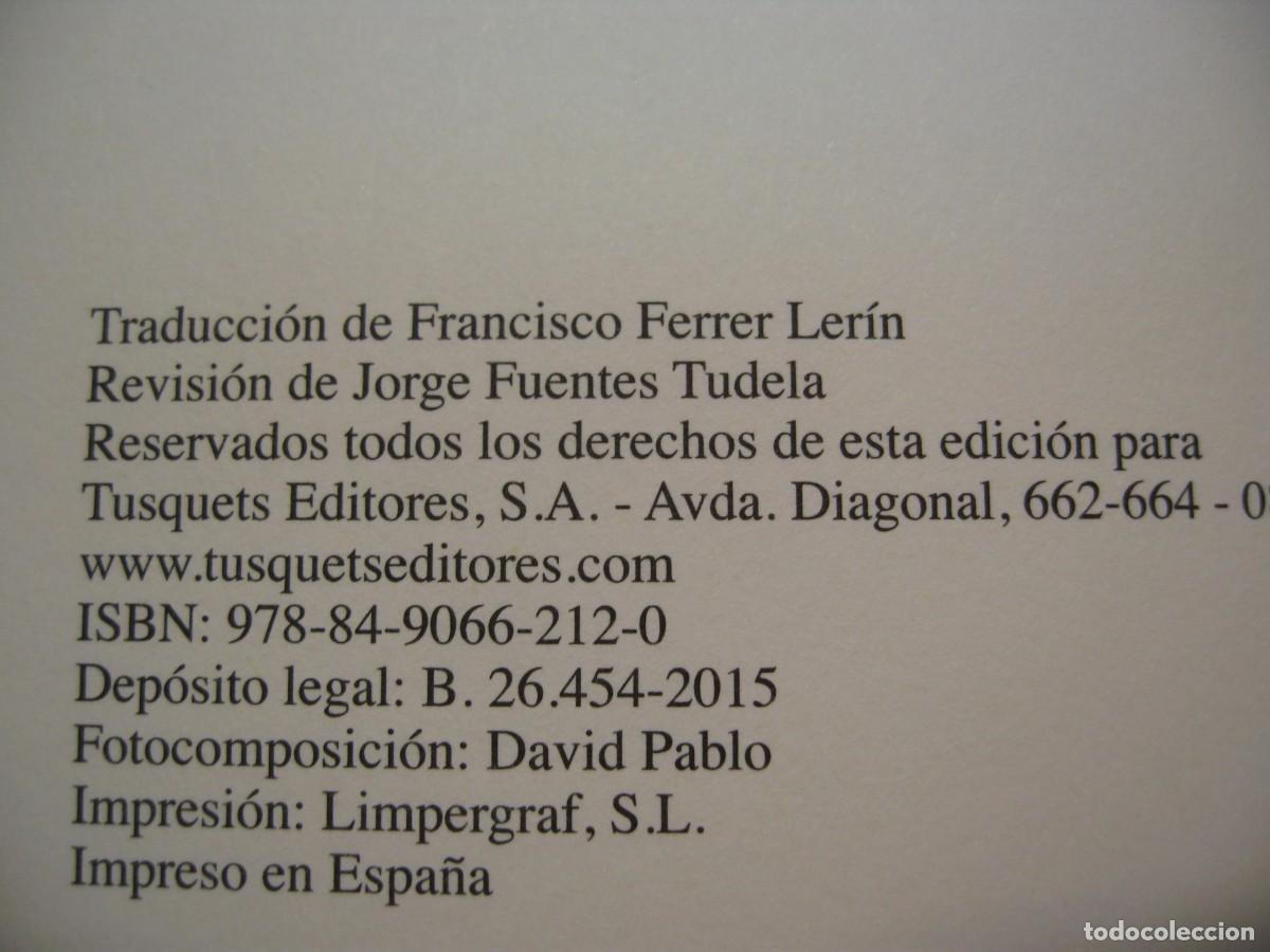 Libros de segunda mano: JACQUES MONOD. EL AZAR Y LA NECESIDAD. EDITORES TUSQUETS 2016 - Foto 5