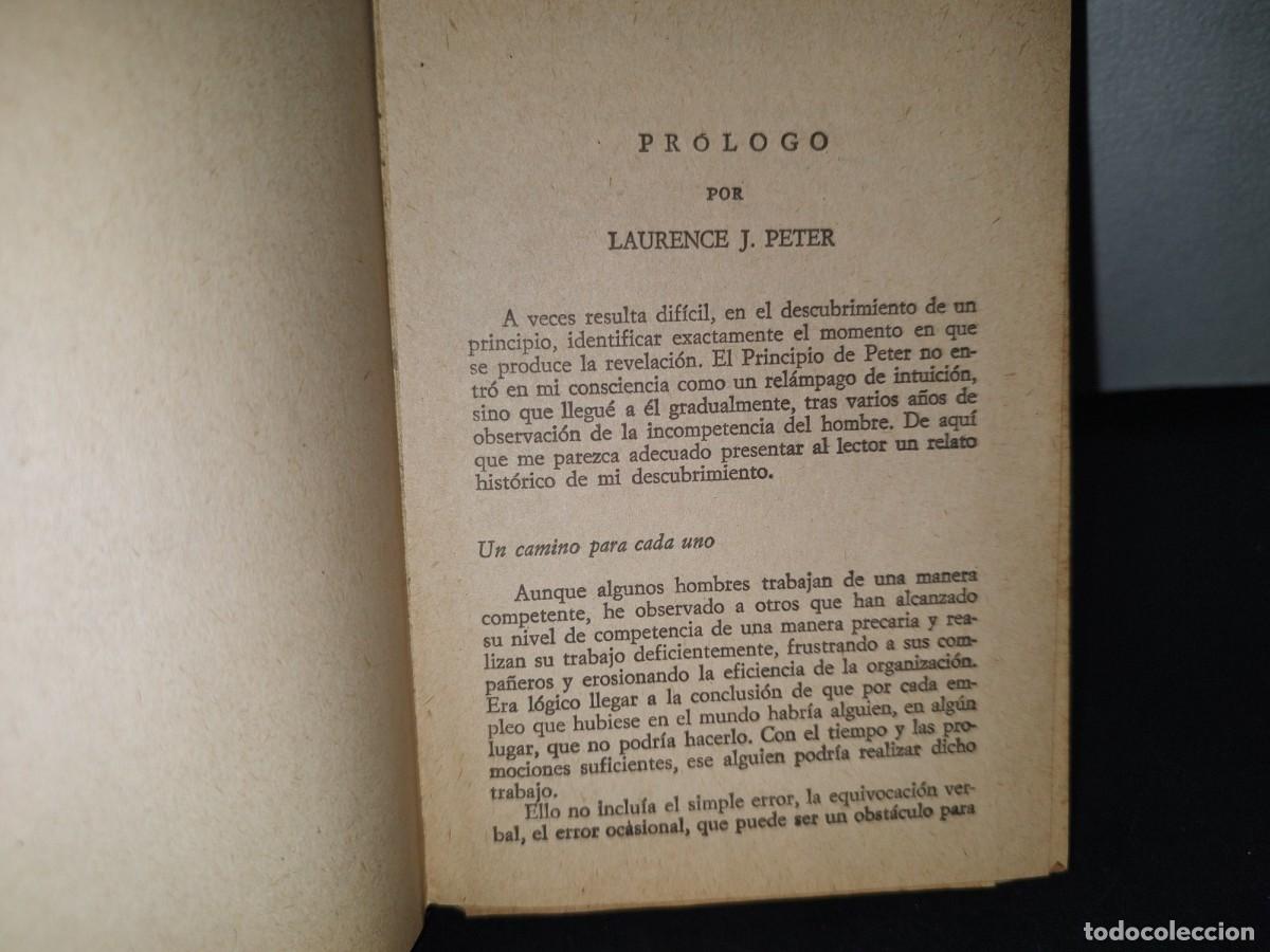Libros de segunda mano: 74- EL PRINCIPIO DE PETER - DR. LAURENCE J. PETER - 1975 - Foto 6