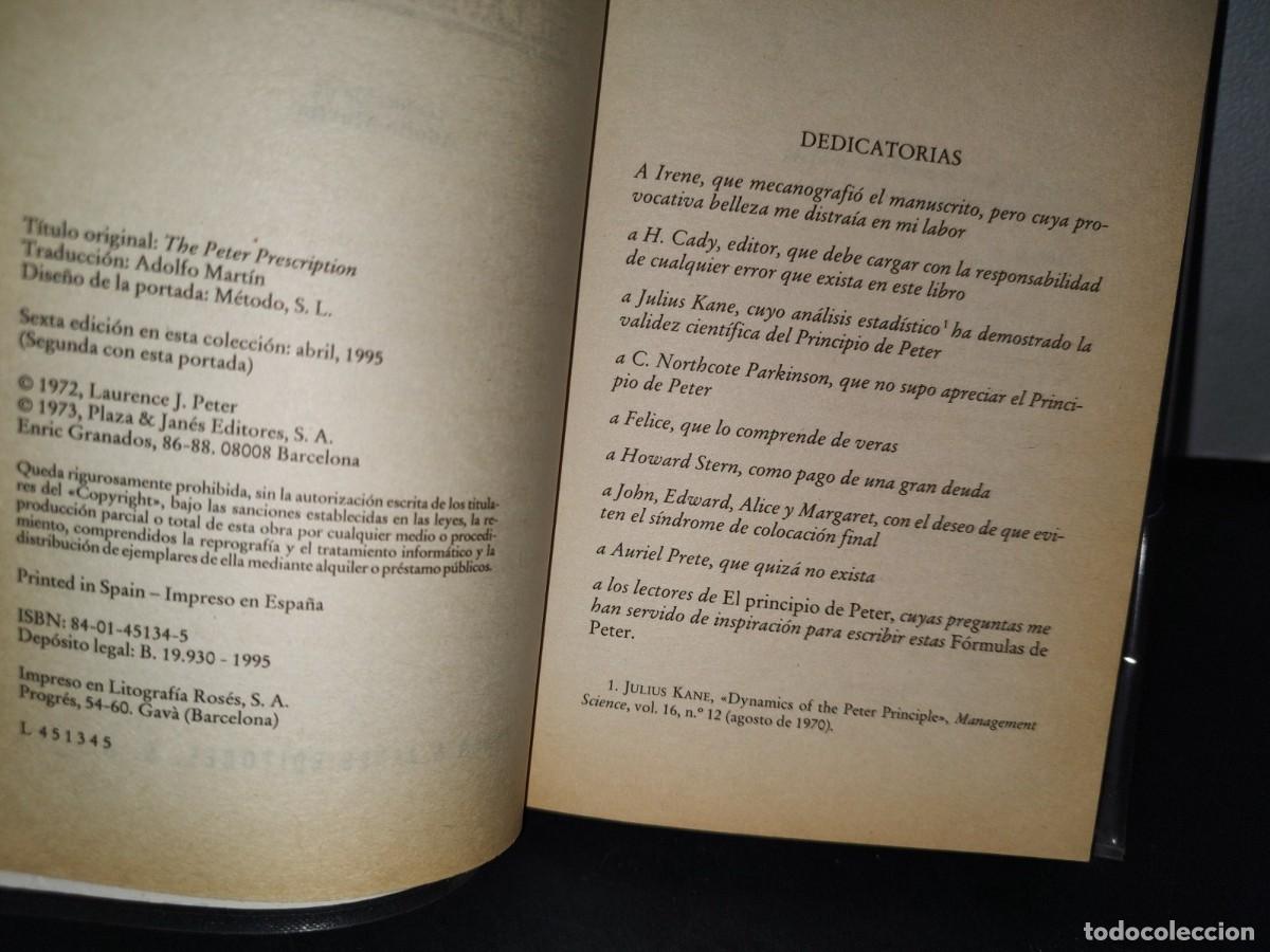 Libros de segunda mano: 74- LAS F&Oacute;RMULAS DE PETER - DR. LAURENCE J. PETER - Foto 4