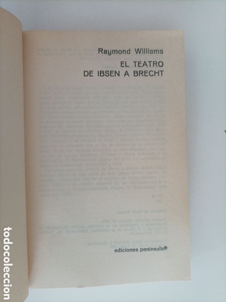 Libros de segunda mano: El teatro de Ibsen a Brecht / Raymond Williams - Foto 2