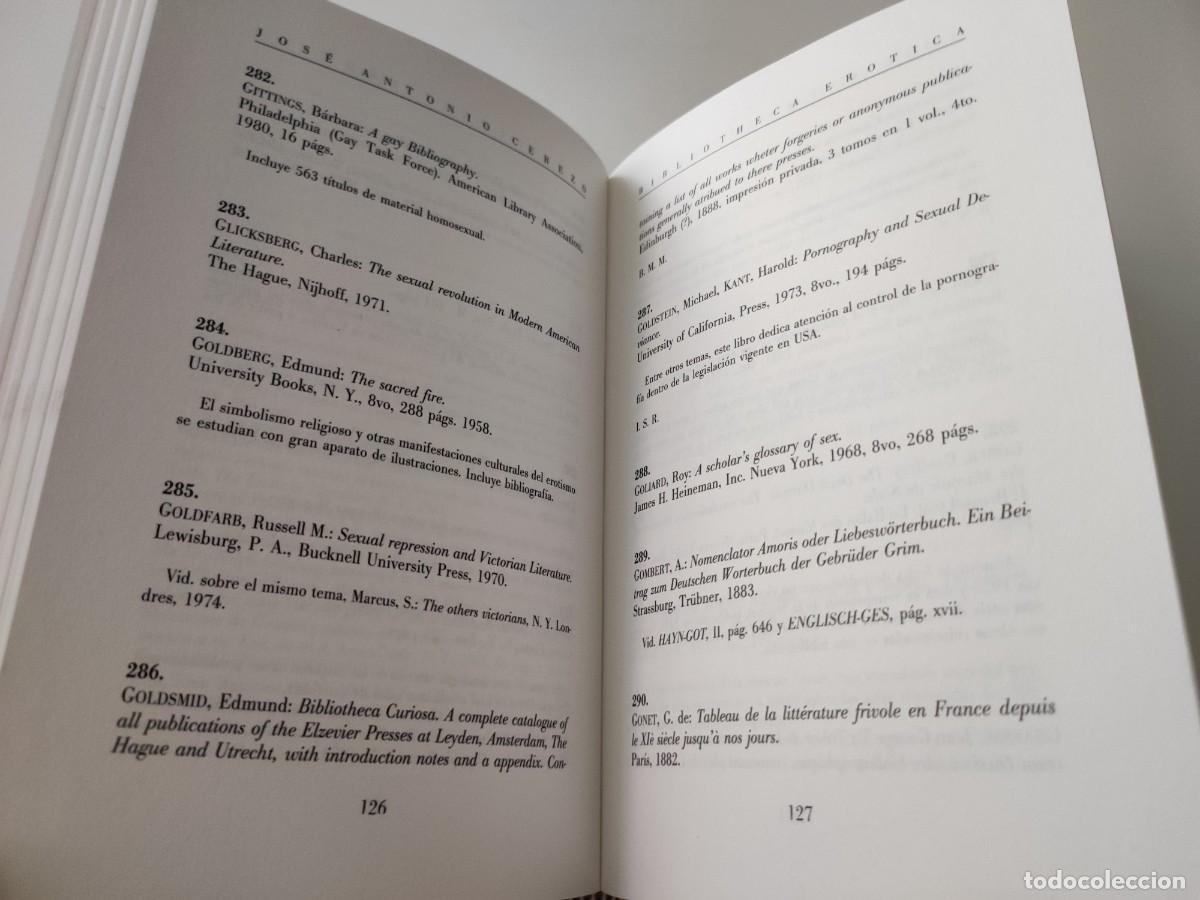 Libros de segunda mano: Bibliotheca er&oacute;tica. Jos&eacute; Antonio Cerezo - Foto 6