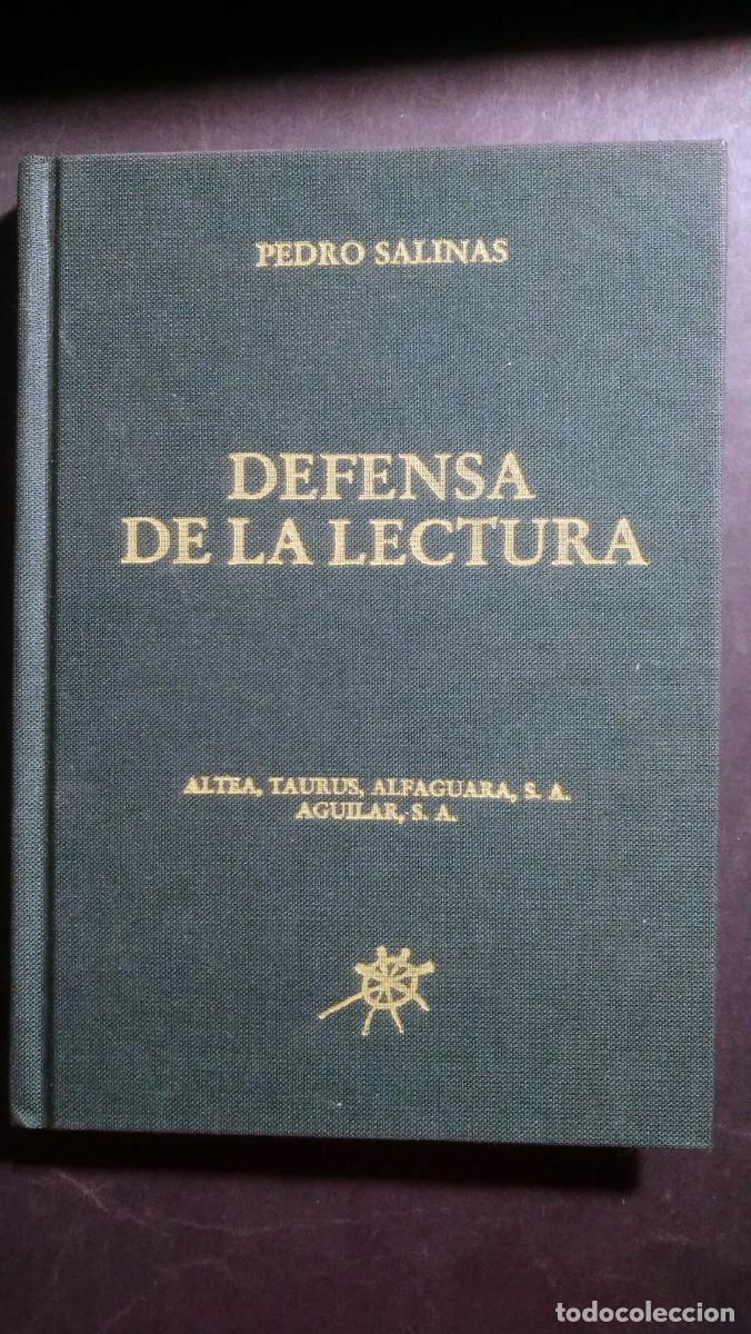 Libros de segunda mano: DEFENSA DE LA LECTURA - PEDRO SALINAS - Foto 1
