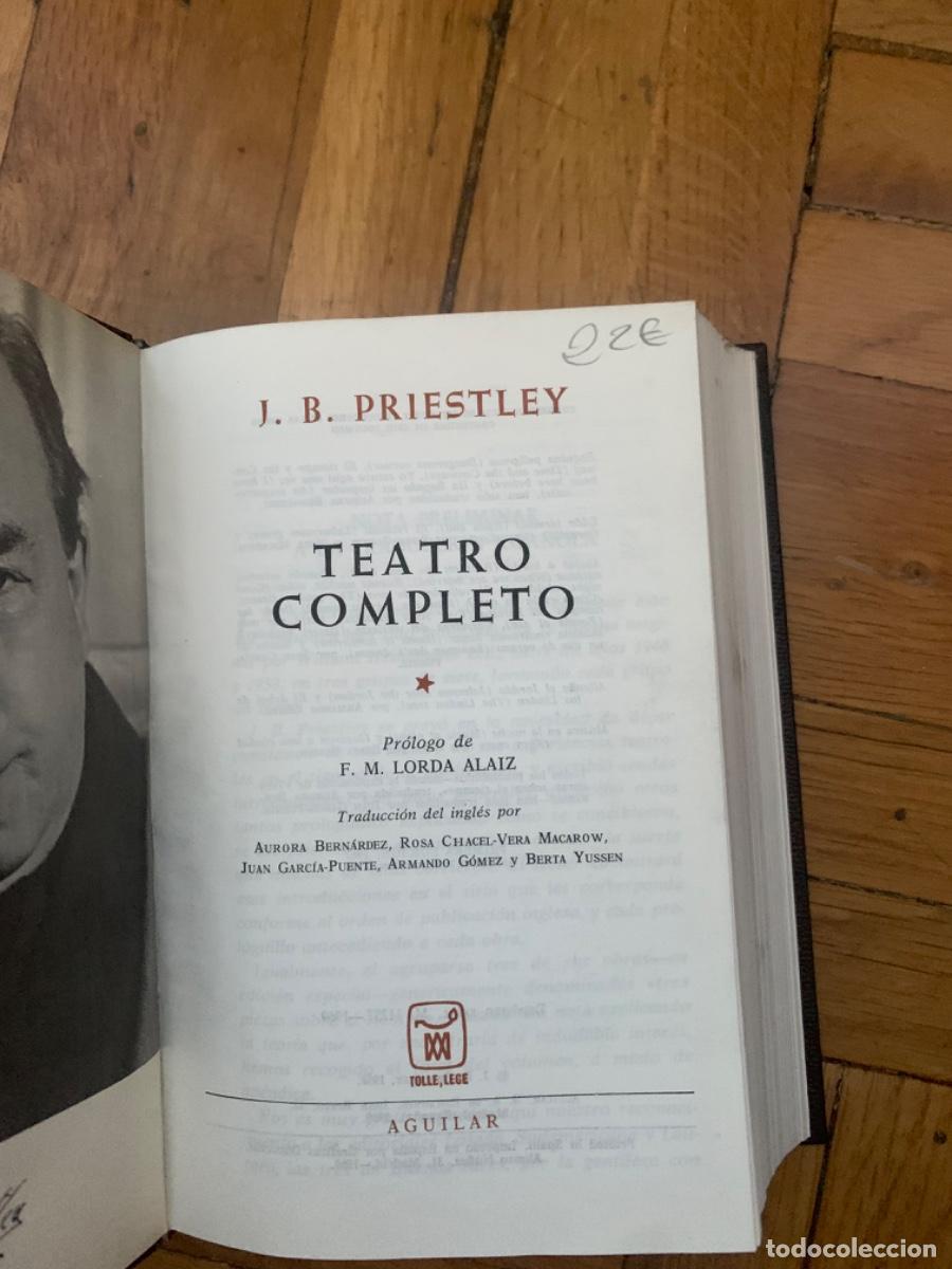 Libros de segunda mano: Teatro completo, Priestley, Ed. Aguilar - Foto 1