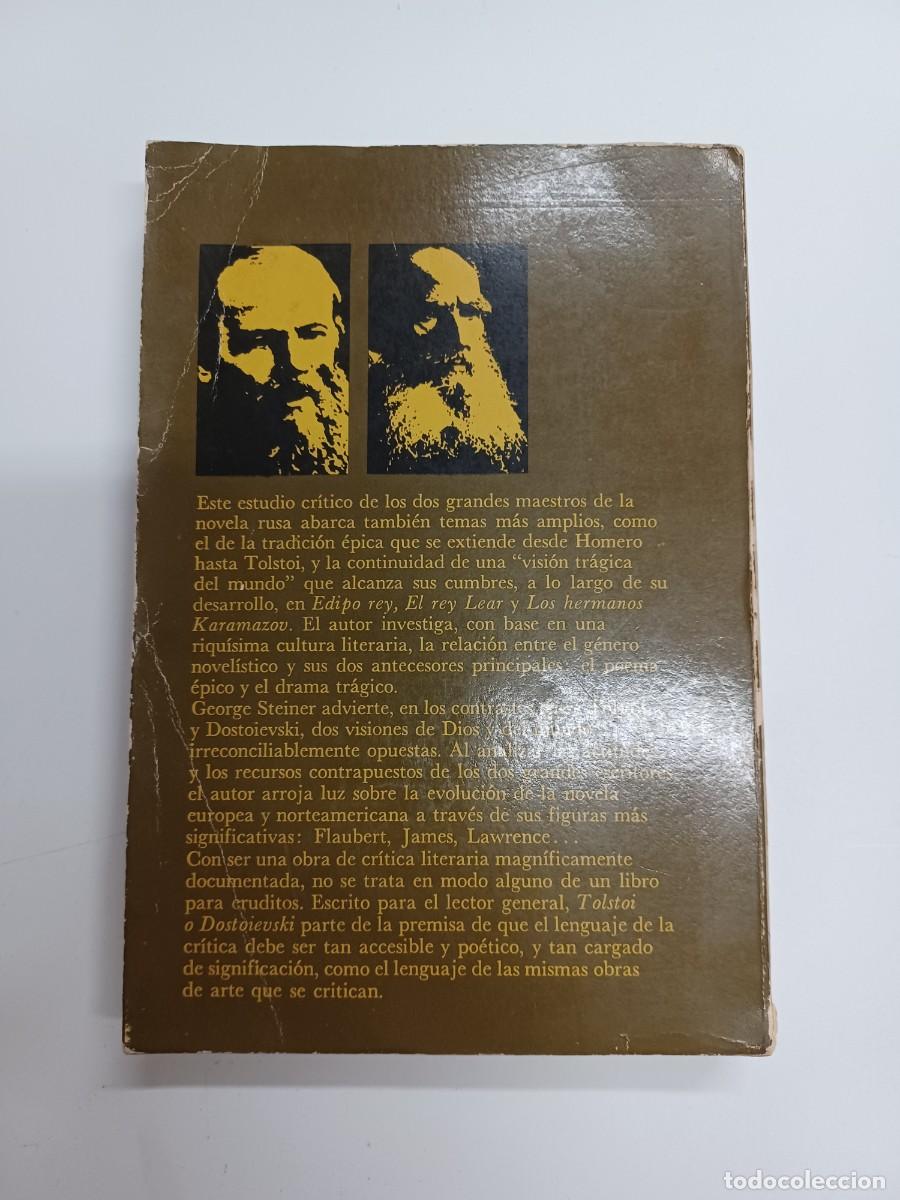 Libros de segunda mano: STAINER, JORGE. TOLSTOI O DOSTOIEVSKI. EDICIONES ERA - Foto 4