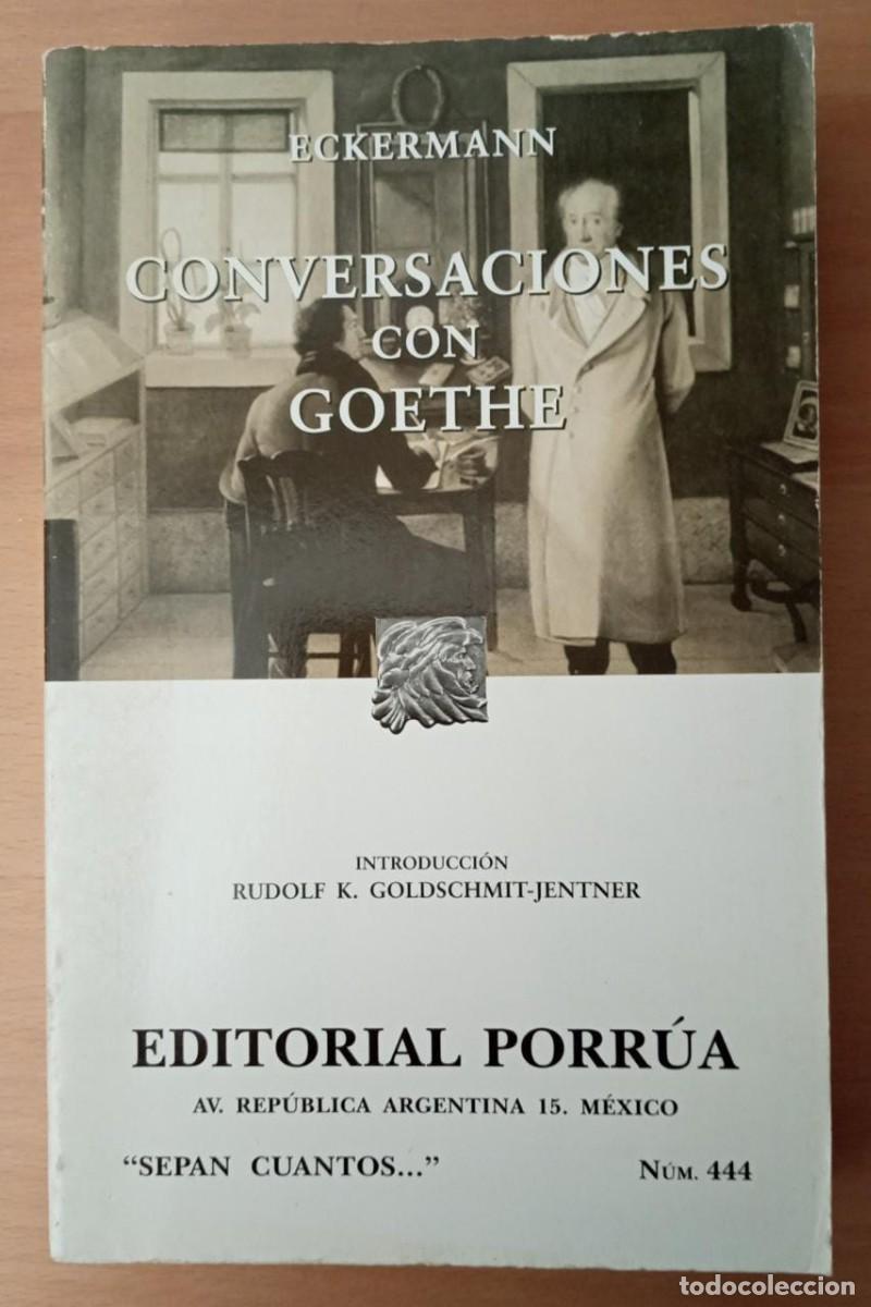 Libros de segunda mano: Conversaciones con Goethe, de Eckermann - Foto 1