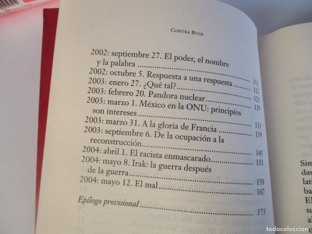 Libros de segunda mano: CARLOS FUENTES Contra Bush W20094 - Foto 3