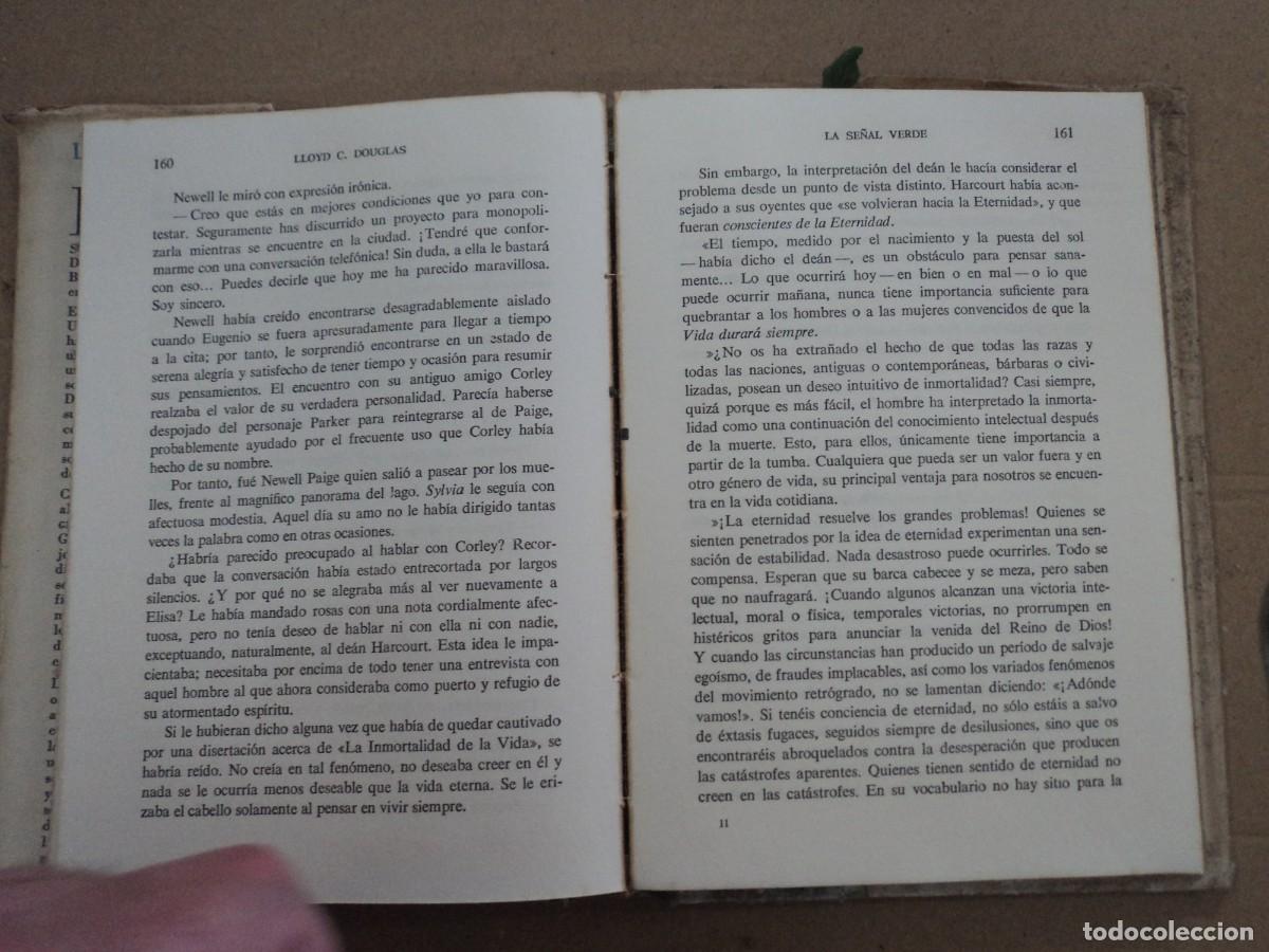 Libros de segunda mano: La se&ntilde;al verde - Lloyd C. Douglas - Foto 4