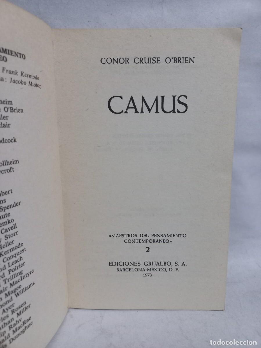 Libros de segunda mano: Conor C. OBrien - Camus - 1972 - Foto 3