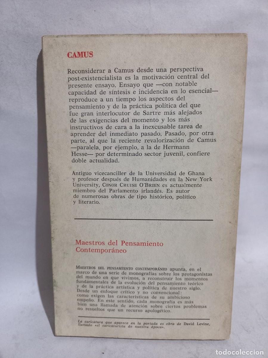 Libros de segunda mano: Conor C. OBrien - Camus - 1972 - Foto 4