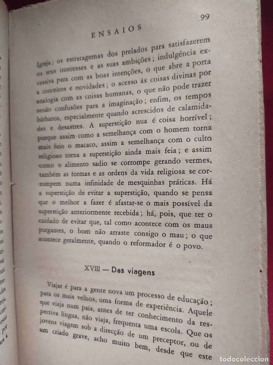 Libros de segunda mano: 1952. Ensaios de Francisco Bacon. - Foto 8