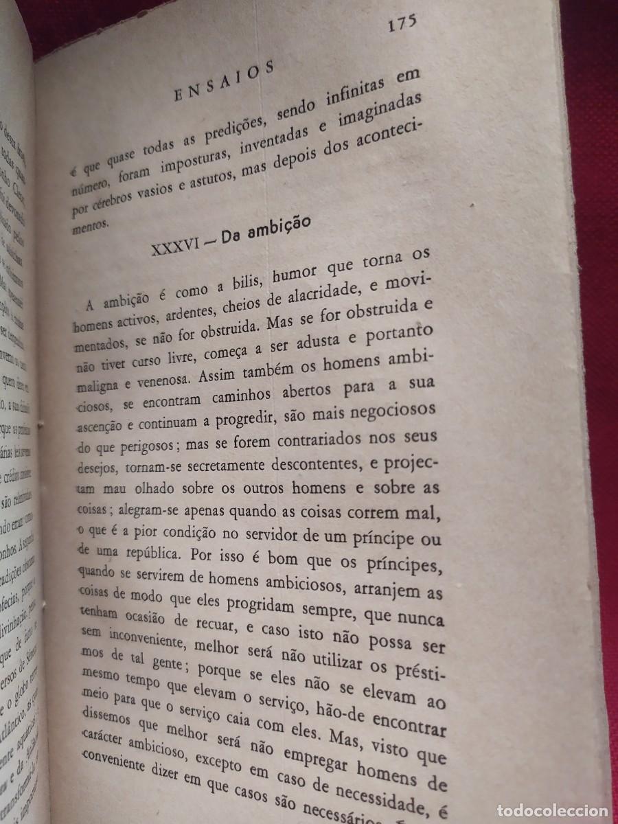 Libros de segunda mano: 1952. Ensaios de Francisco Bacon. - Foto 9