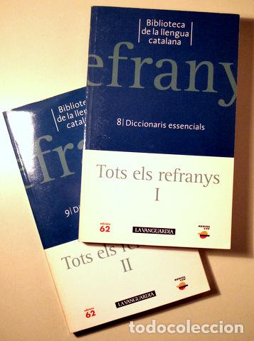 Libros de segunda mano: TOTS ELS REFRANYS ( 2 vol.- Complet) - Barcelona 2006 - Foto 1