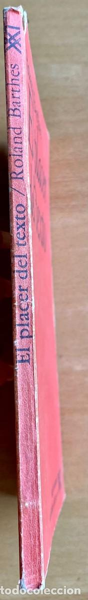 Libros de segunda mano: El placer del texto, de Roland Barthes - Foto 2