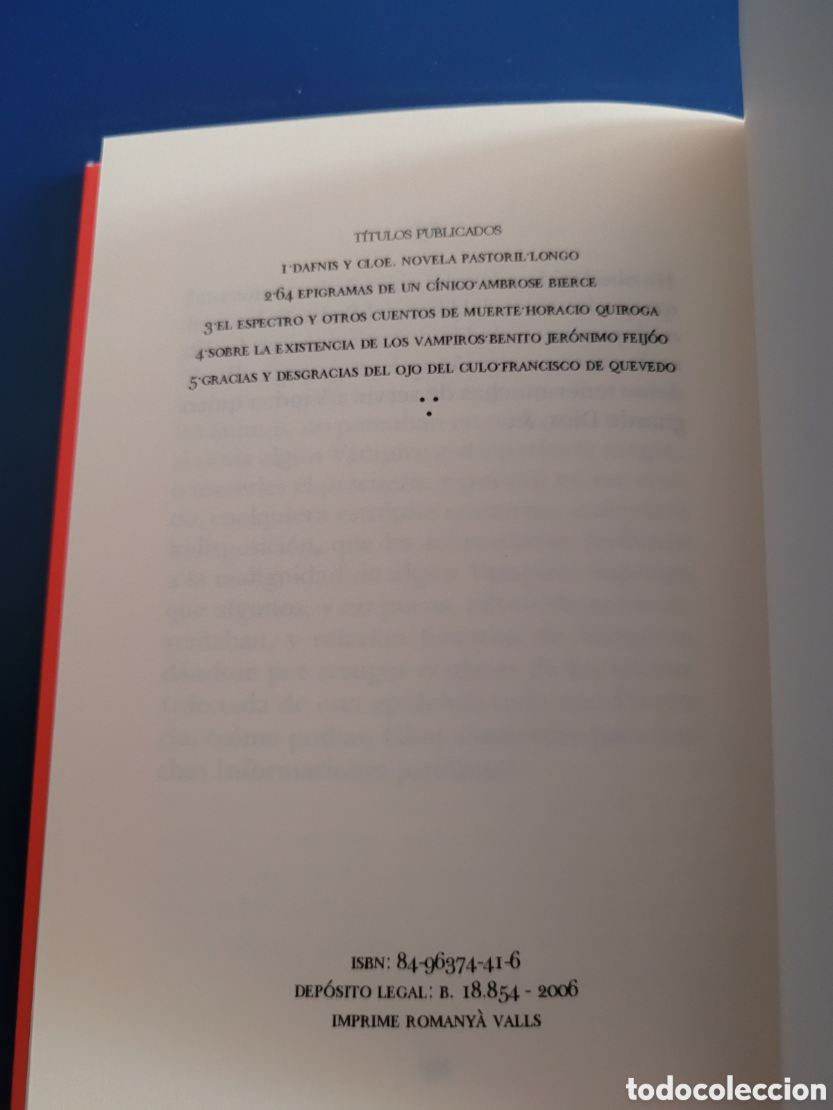 Libros de segunda mano: SOBRE LA EXISTENCIA DE LOS VAMPIROS # FEIJ&Oacute;O # ARTEMISAEDICIONES / CL&Aacute; 2006 - Foto 4