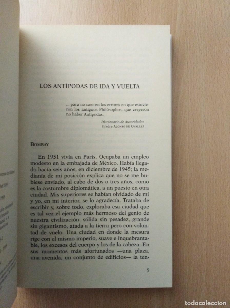 Libros de segunda mano: VISLUMBRES DE LA INDIA. Octavio Paz - Foto 4