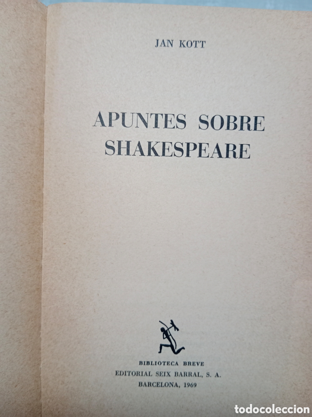 Libros de segunda mano: APUNTES SOBRE SHAKESPEARE , JAN KOTT , PRIMERA EDICI&Oacute;N, 1969 - Foto 3