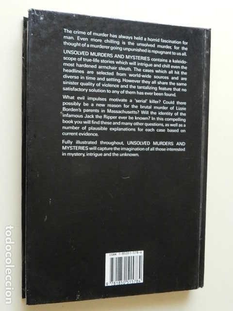Libros de segunda mano: Unsolved murders & mysteries Edited by John Canning EN INGL&Eacute;S - Foto 2