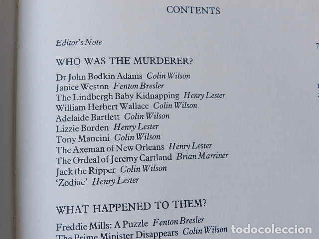 Libros de segunda mano: Unsolved murders & mysteries Edited by John Canning EN INGL&Eacute;S - Foto 8