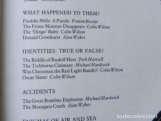 Libros de segunda mano: Unsolved murders & mysteries Edited by John Canning EN INGL&Eacute;S - Foto 9