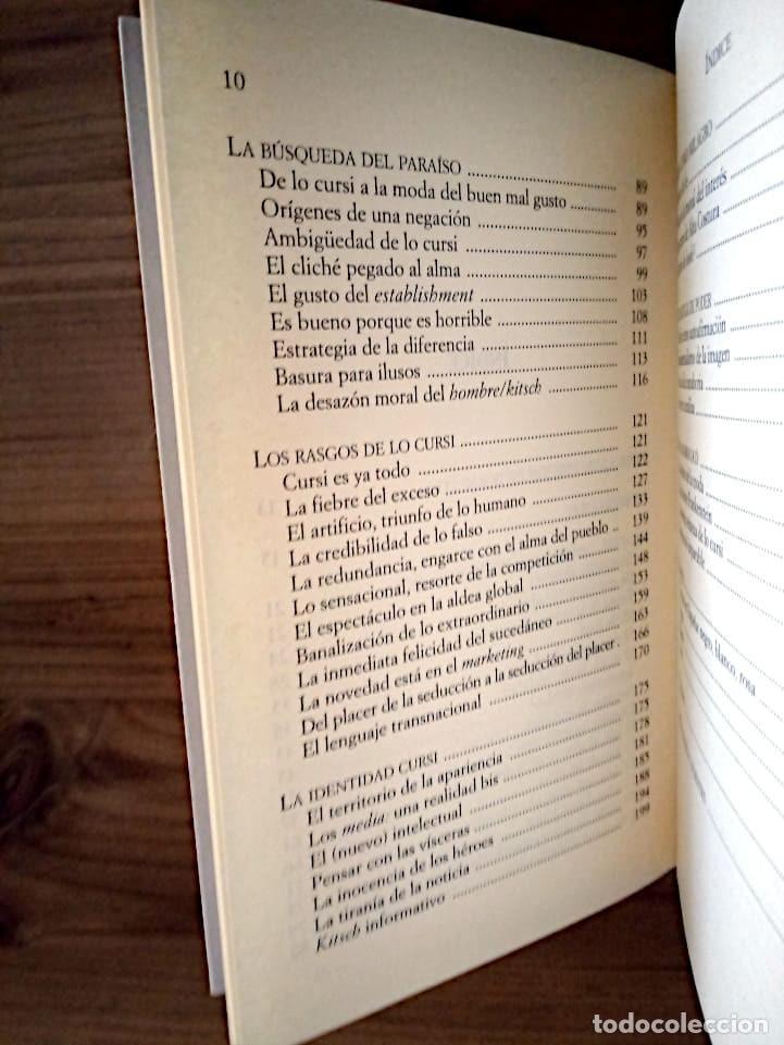 Libros de segunda mano: LO CURSI Y EL PODER DE LA MODA. RIVI&Eacute;RE, MARGARITA. ESPASA. 1 &ordf; ED. 1998 - Foto 8