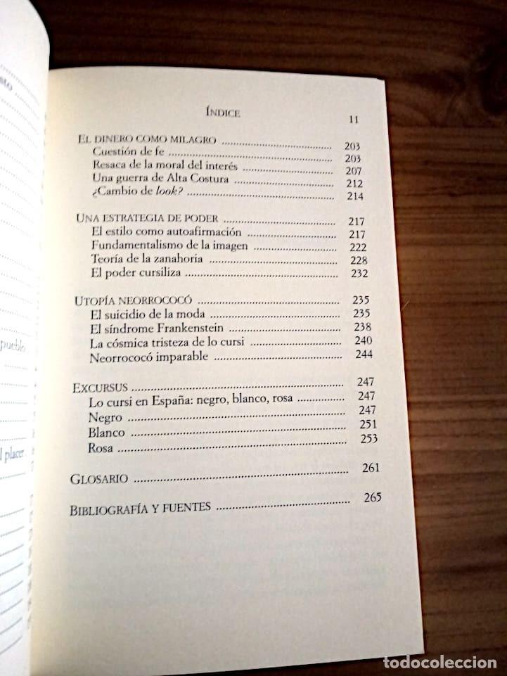 Libros de segunda mano: LO CURSI Y EL PODER DE LA MODA. RIVI&Eacute;RE, MARGARITA. ESPASA. 1 &ordf; ED. 1998 - Foto 9