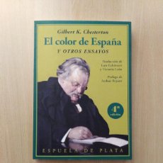 Libros de segunda mano: EL COLOR DE ESPAÑA Y OTROS ENSAYOS. GILBERT K. CHESTERTON