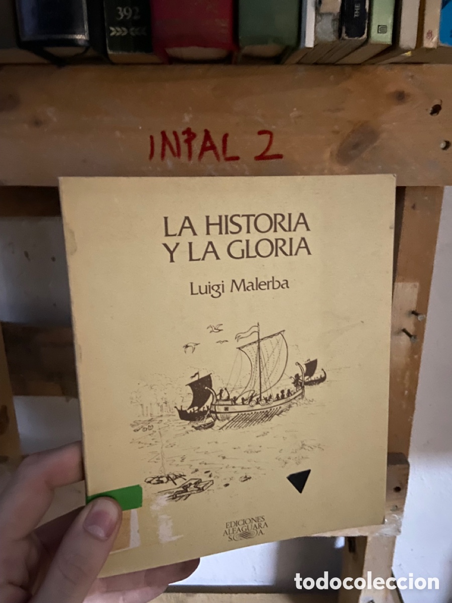 Libros de segunda mano: InPal2 LA HISTORIA Y LA GLORIA Luigi Malerba. Libro de biblioteca