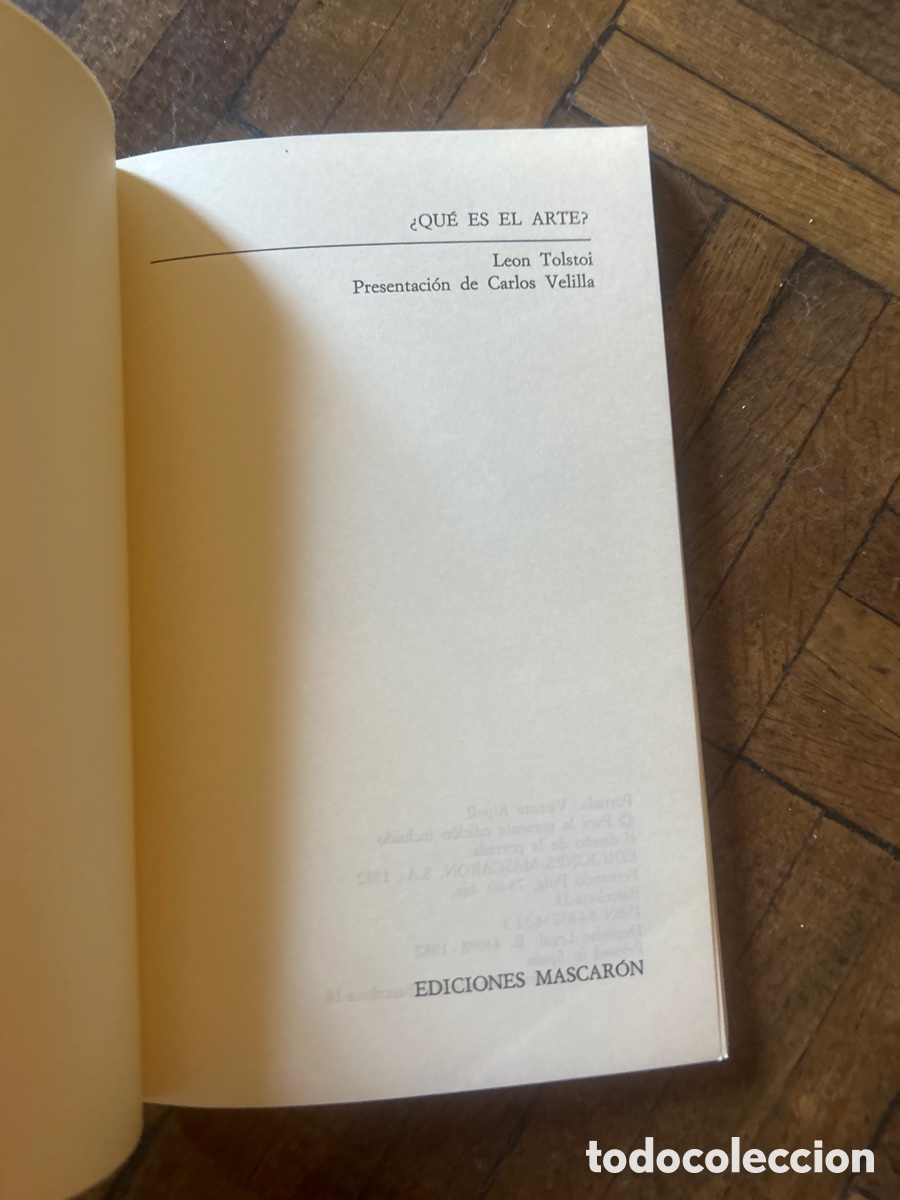 Libros de segunda mano: &iquest;Qu&eacute; es el arte? - Leon Tolstoi - Ediciones Mascar&oacute;n (1982) - Foto 3