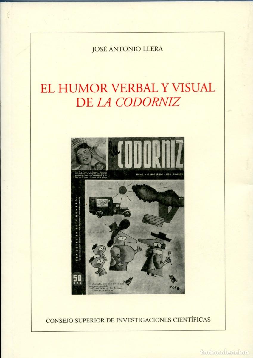 Libros de segunda mano: Jos&eacute; Antonio Llera, El humor verbal y visual de La Codorniz - Foto 1