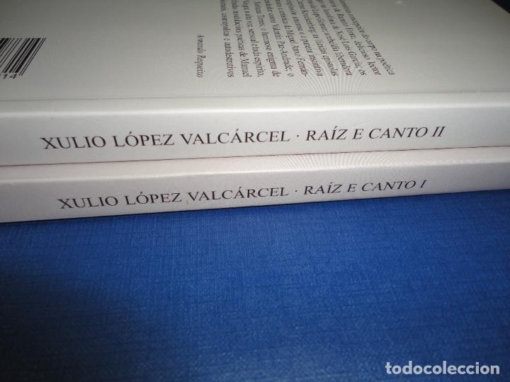 Libros de segunda mano: Ra&iacute;z e canto (Xulio L&oacute;pez Valc&aacute;rcel). 2 tomos - F1 - Foto 2