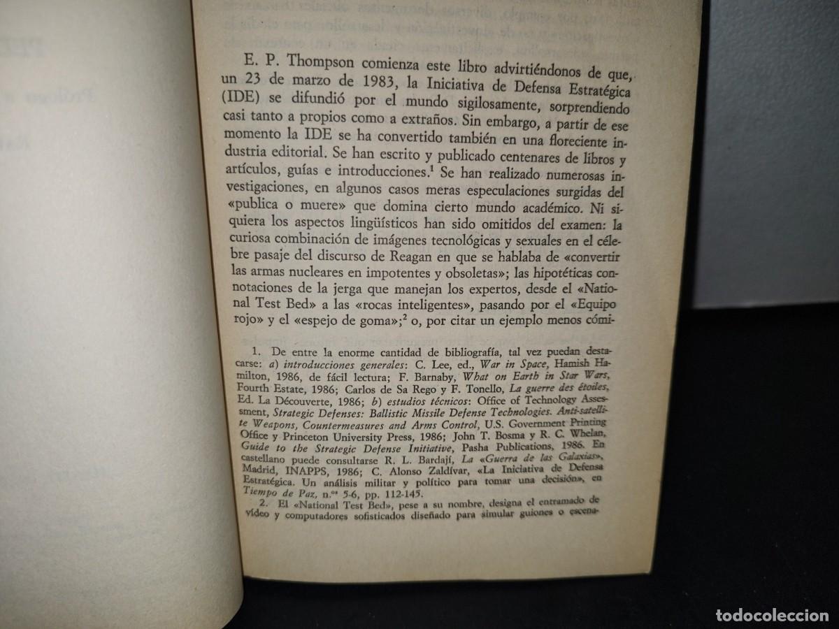 Libros de segunda mano: 176- LA GUERRA DE LAS GALAXIAS - E. P. THOMPSON - 1986 - Foto 6