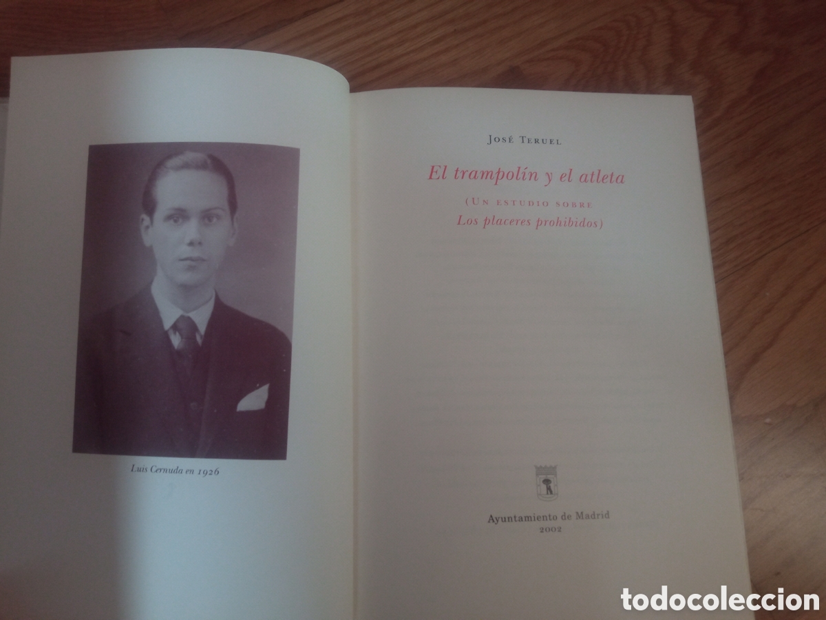 Libros de segunda mano: LUIS CERNUDA /El trampol&iacute;n y el atleta, Jos&eacute; Teruel - Foto 3