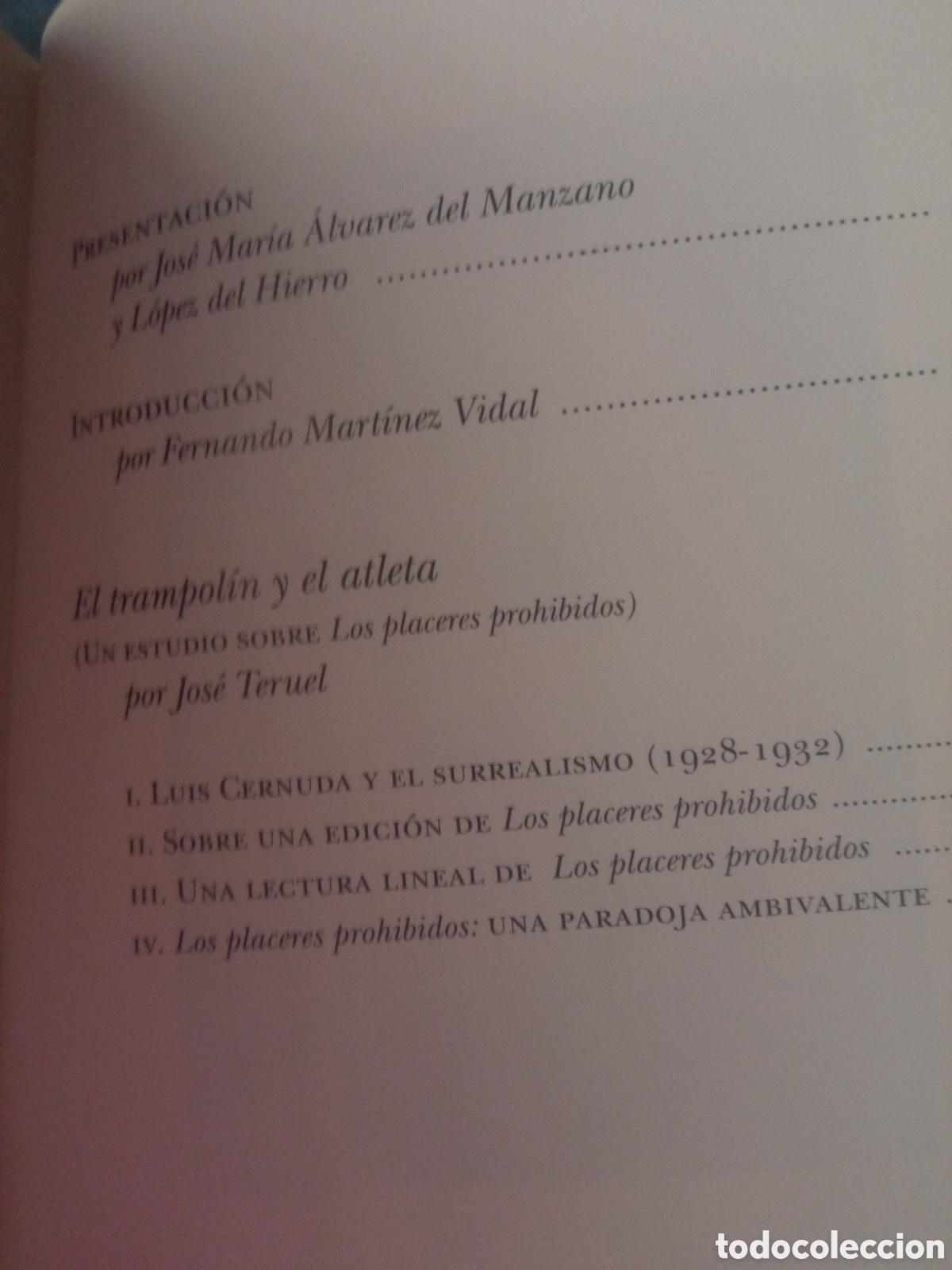 Libros de segunda mano: LUIS CERNUDA /El trampol&iacute;n y el atleta, Jos&eacute; Teruel - Foto 4