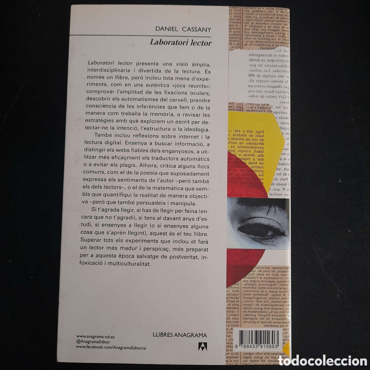 Libros de segunda mano: Laboratori lector: Per entendre la lectura. Daniel Cassany. 1&ordf; edici&oacute;. - Foto 2
