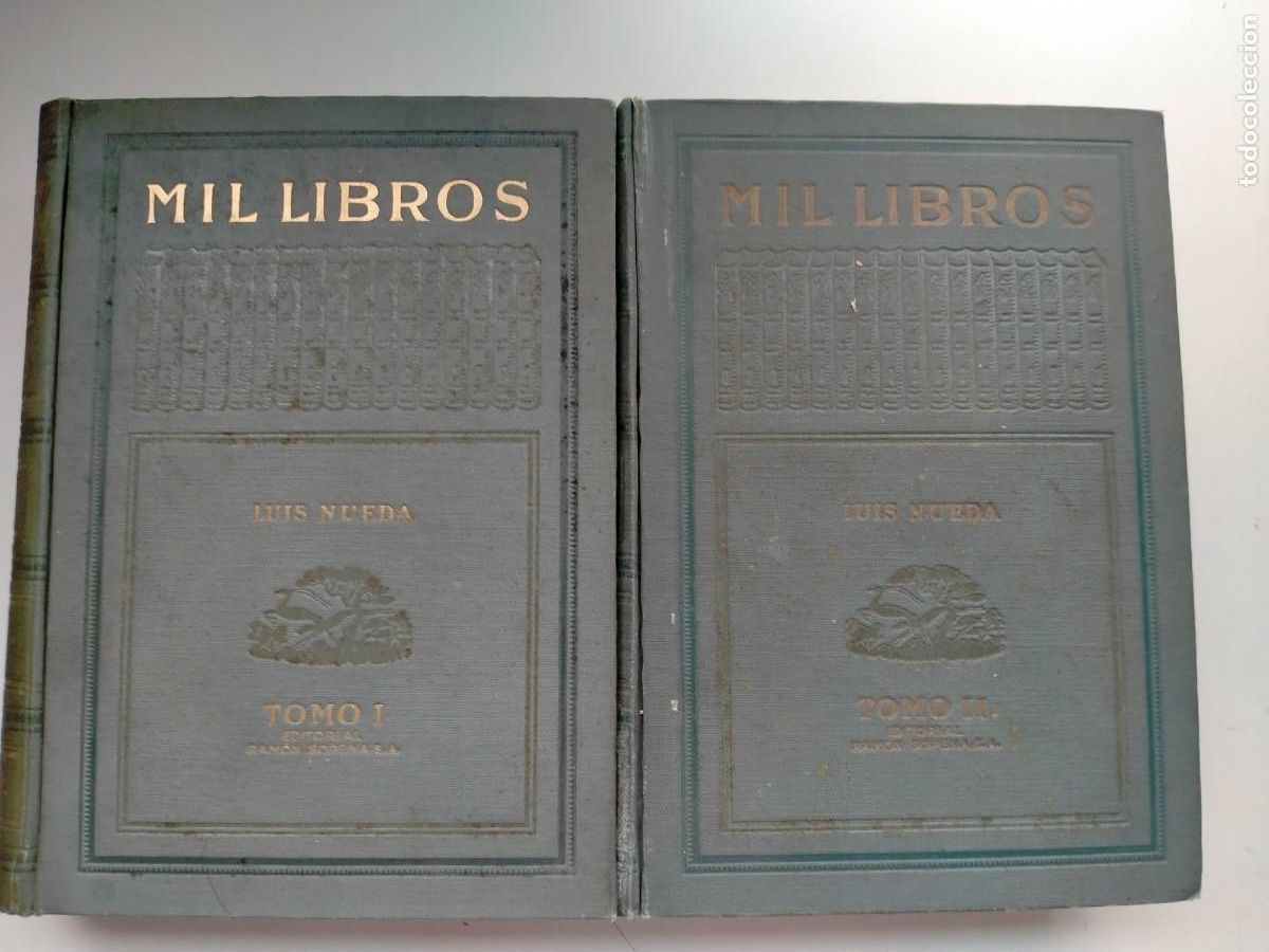 Libros de segunda mano: LUIS NUEDA. MIL LIBROS (2TOMOS) .EDITORIAL RAM&Oacute;N SOPENA - Foto 1