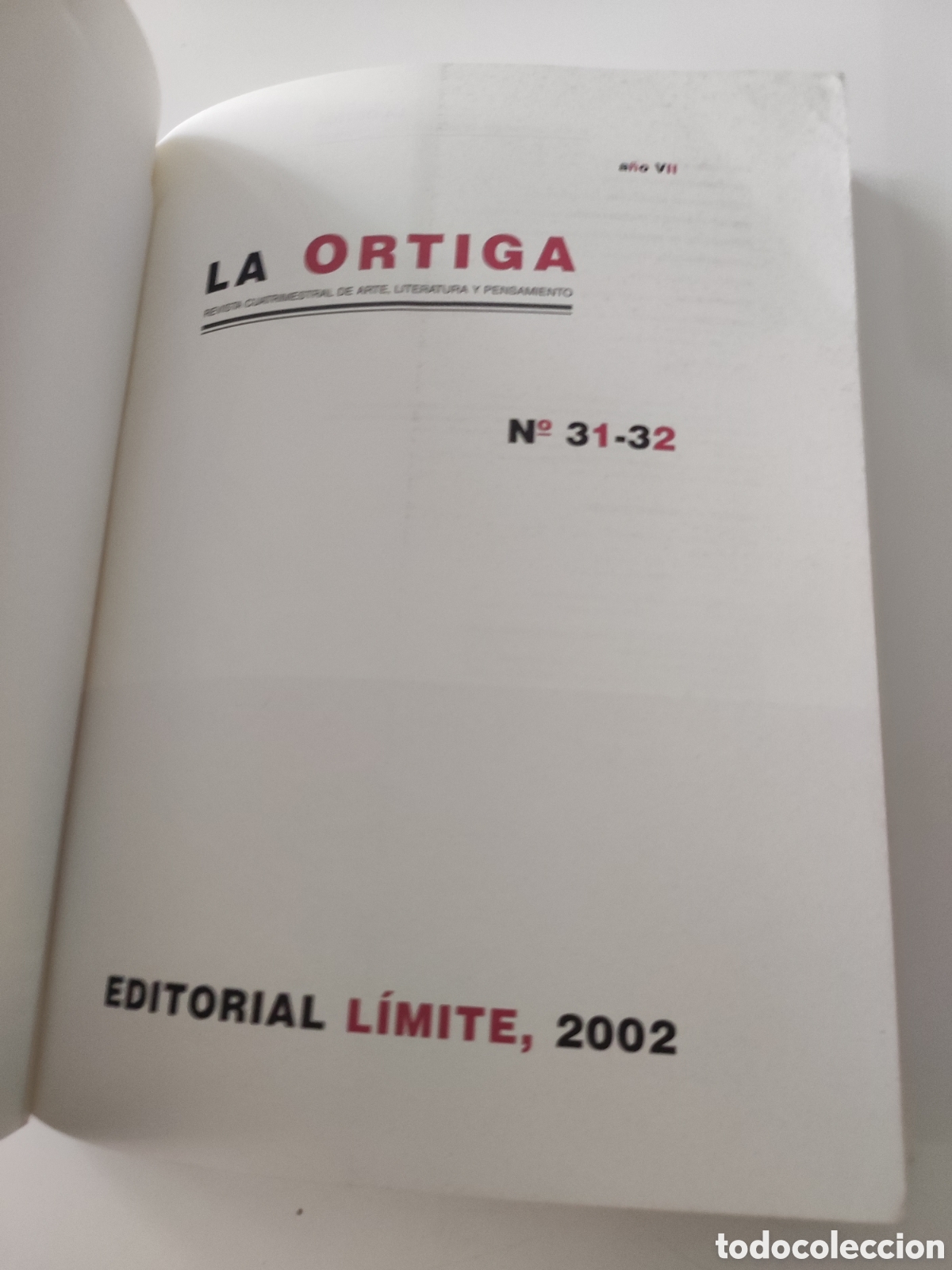 Libros de segunda mano: Revista La Ortiga n&ordm; 31/ 32 Primavera 2002 Dedicada a Luis Cernuda - Foto 3