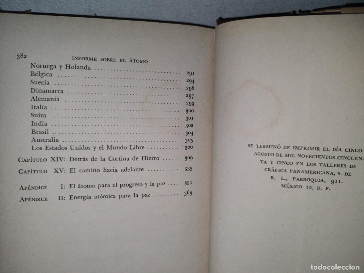 Libros de segunda mano: 181- INFORME SOBRE EL &Aacute;TOMO - GORDON DEAN - 1955 - Foto 8