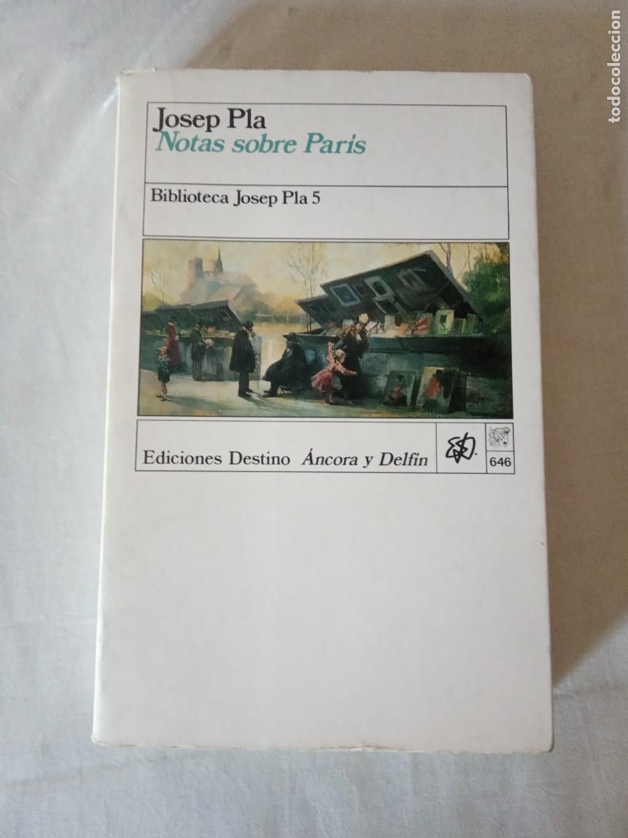 Libros de segunda mano: NOTAS SOBRE PARIS .- JOSEP PLA. - Foto 1
