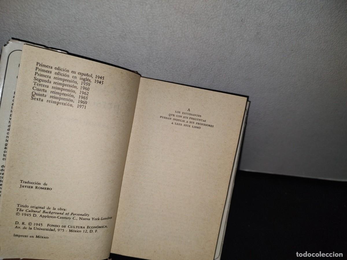 Libros de segunda mano: 182- CULTURA Y PERSONALIDAD - RALPH LINTON - Foto 4