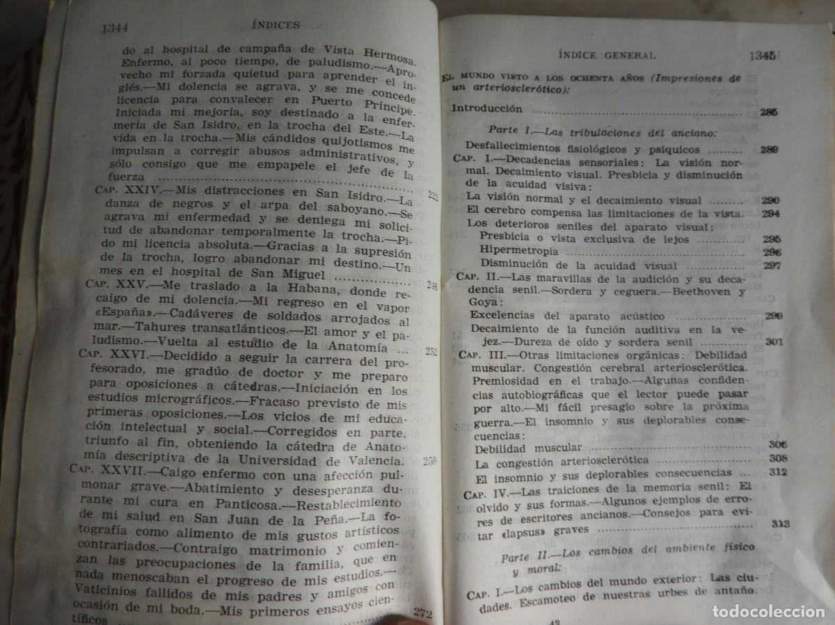 Libros de segunda mano: LIBRO RAMON Y CAJAL OBRAS COMPLETAS EDIT. AGUILAR 1954 - Foto 8