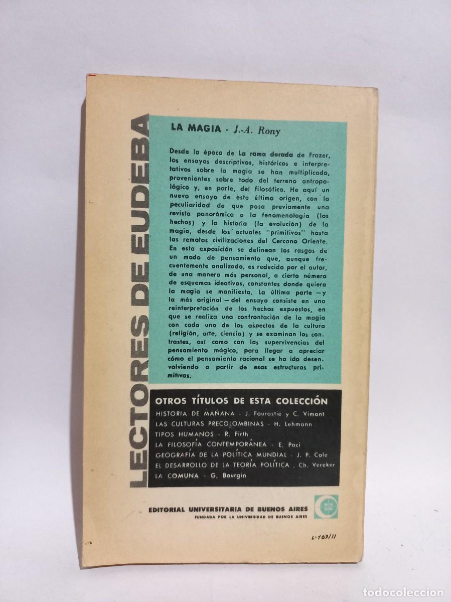 Libros de segunda mano: J&eacute;rome-Antoine Rony - La Magia - 1963 - Foto 3