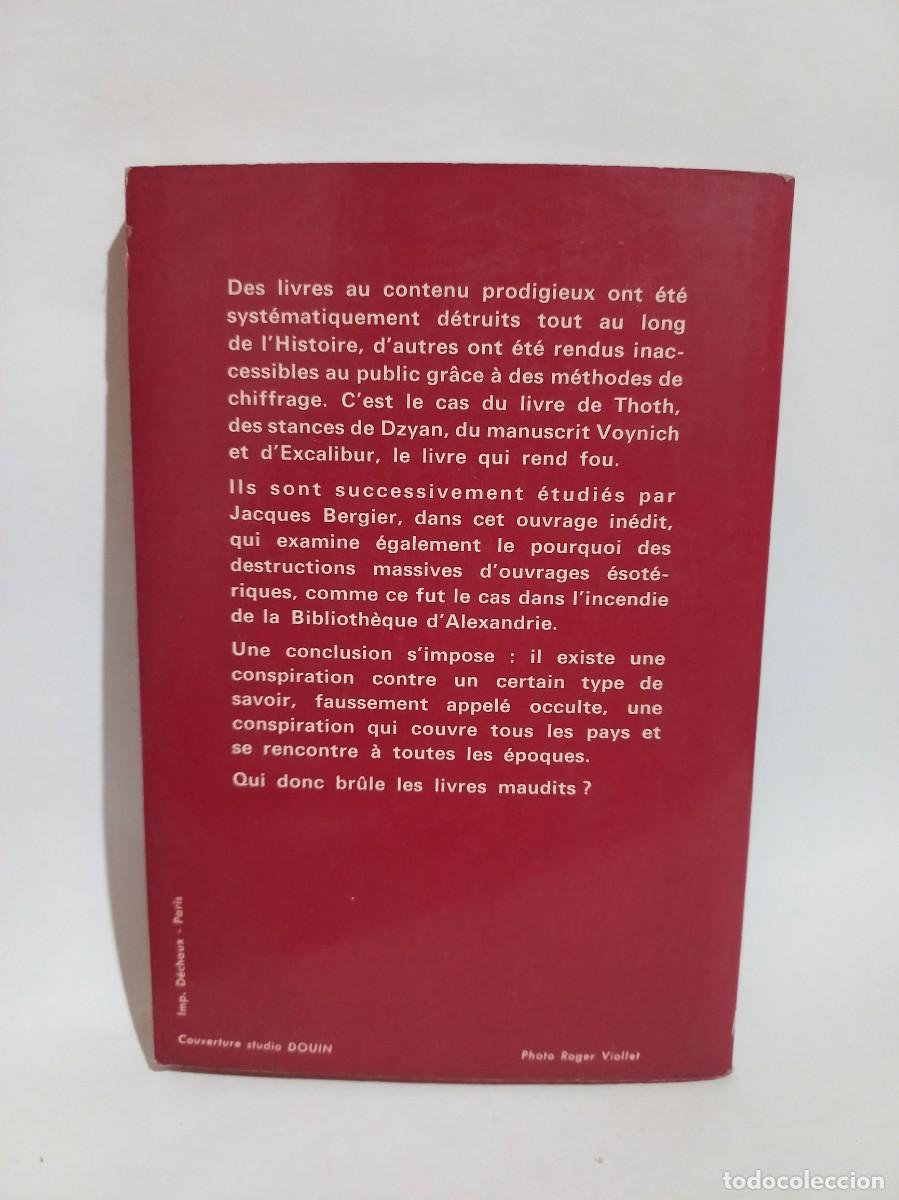 Libros de segunda mano: Jacques Bergier - Les Livres Maudits - 1974 - Foto 3