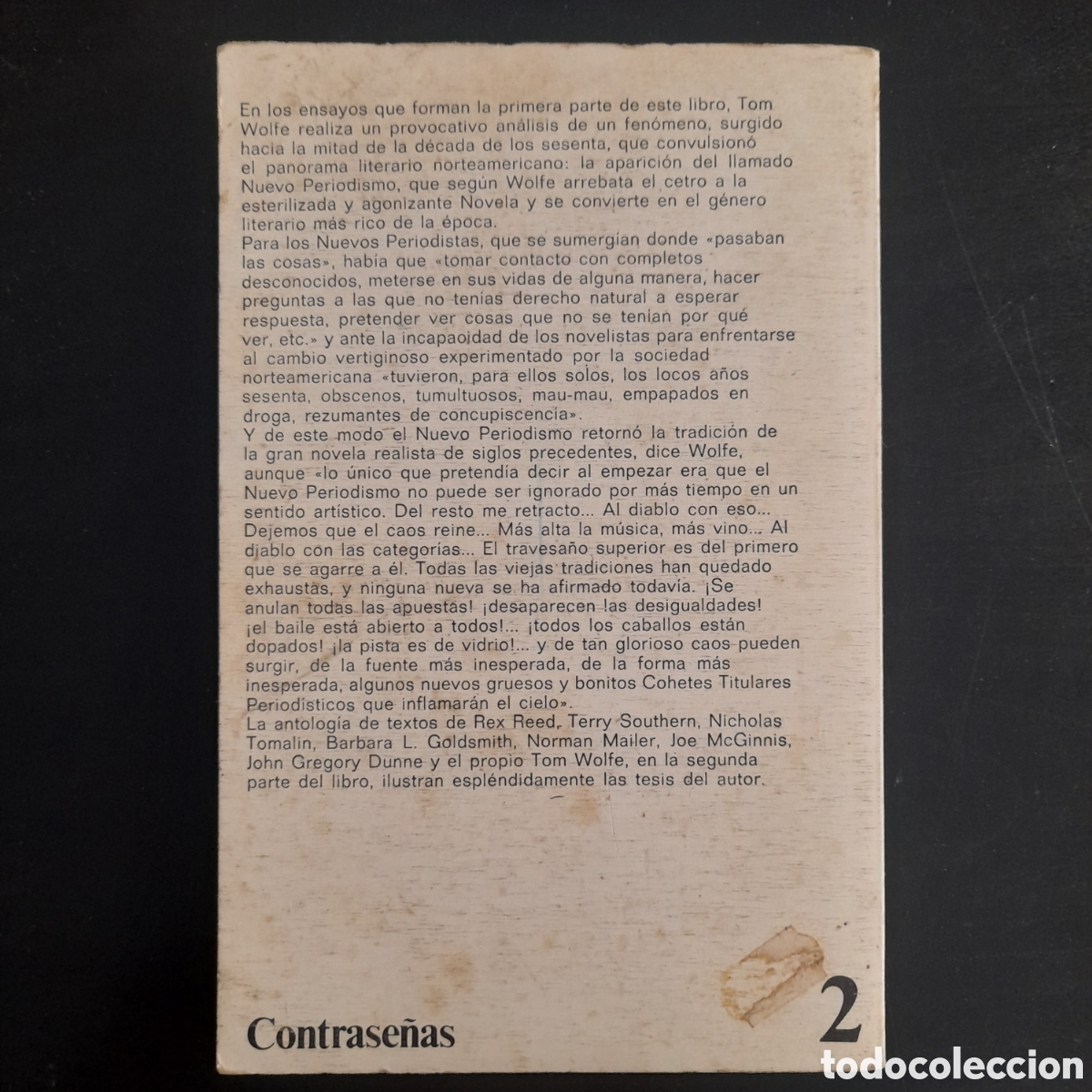 Libros de segunda mano: El nuevo periodismo. Tom Wolfe. 1&ordf; edici&oacute;n. Anagrama - Foto 2