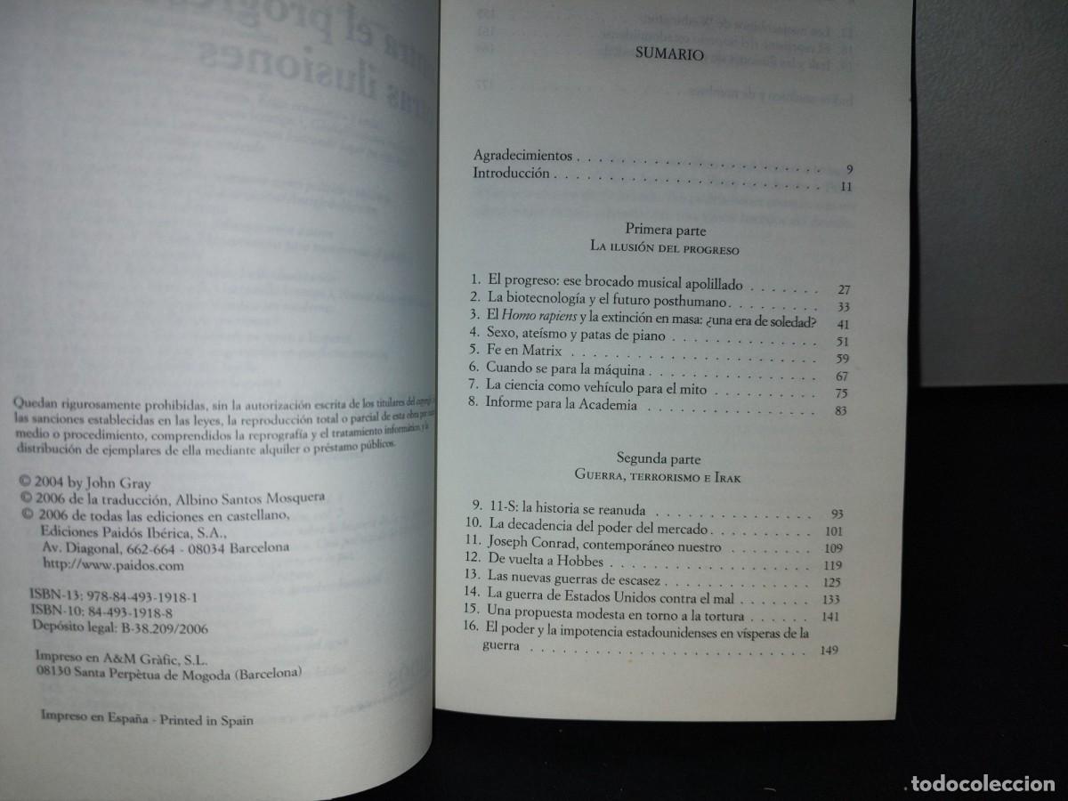 Libros de segunda mano: 187- CONTRA EL PROGRESO Y OTRAS ILUSIONES - JOHN GRAY - Foto 5