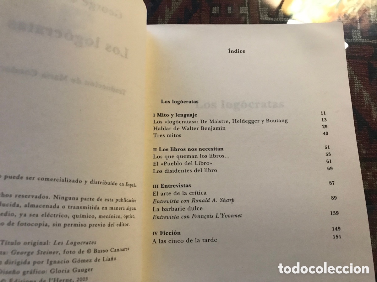 Libros de segunda mano: Los log&oacute;cratas. George Steiner. Siruela ensayo. - Foto 4