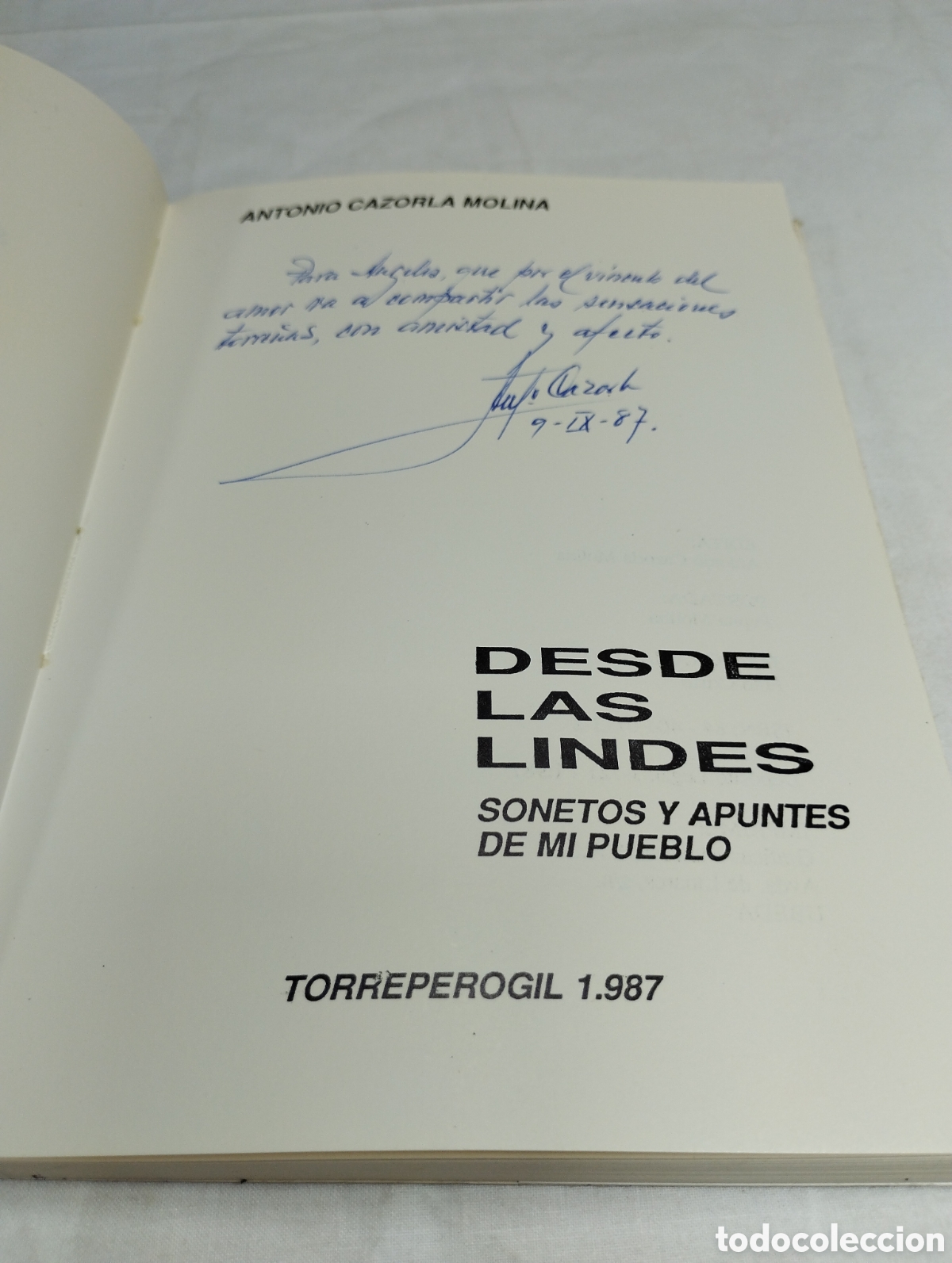 Libros de segunda mano: Desde las lindes. Antonio Cazorla, 1987 KKB - Foto 3