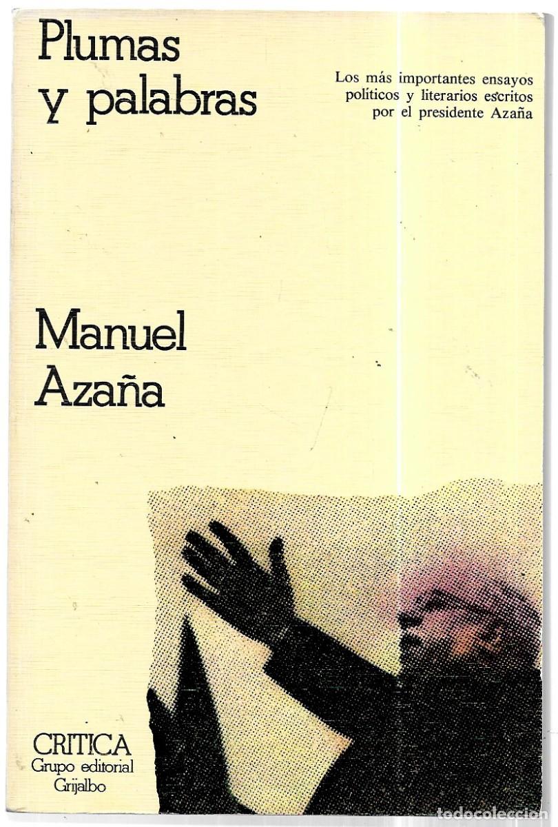 Libros de segunda mano: Manuel Aza&ntilde;a . Plumas y palabras - Foto 1