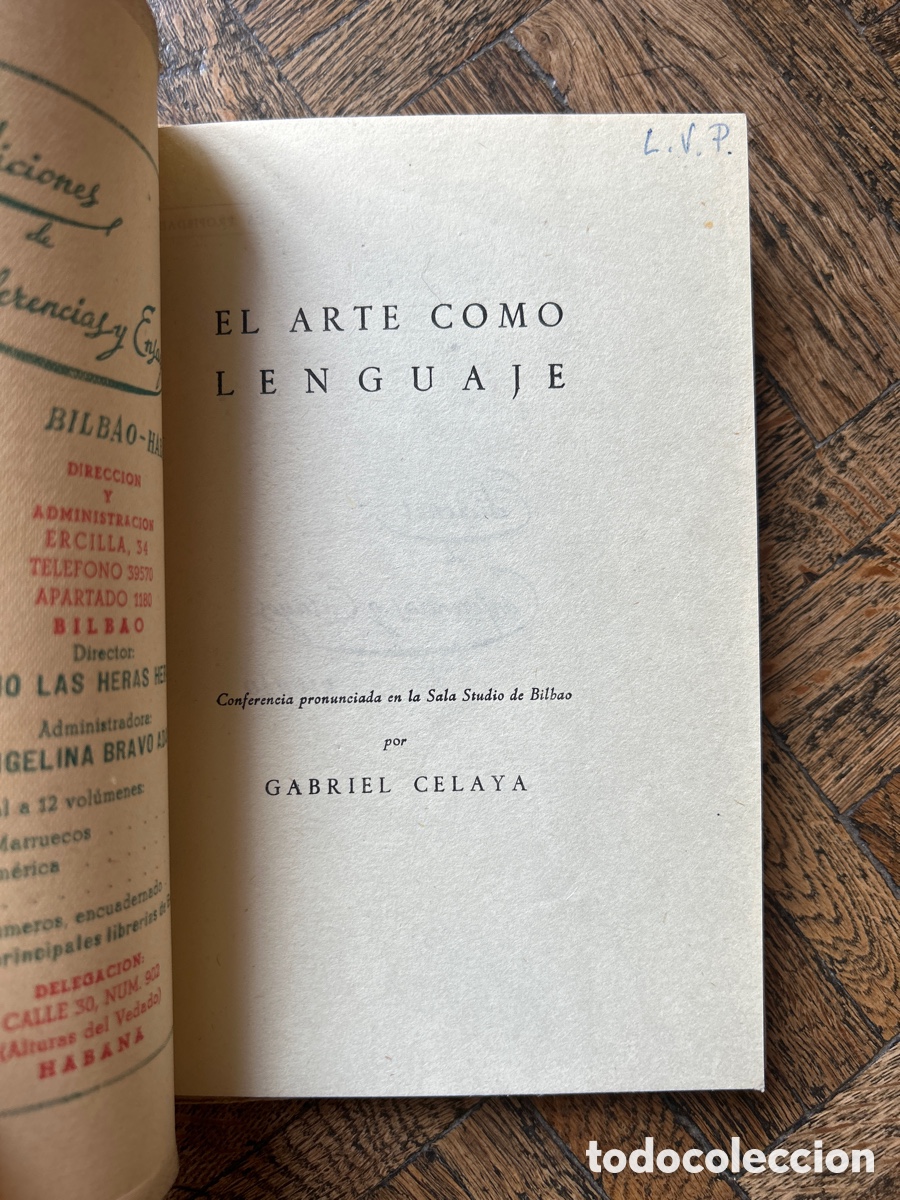 Libros de segunda mano: El arte como lenguaje - Gabriel Celaya - ECE (1951) - Foto 2
