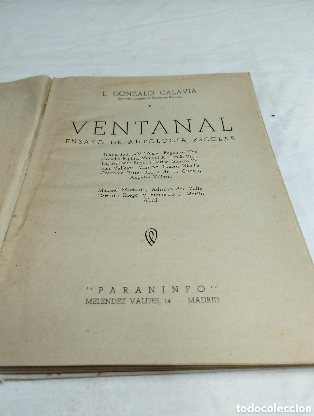 Libros de segunda mano: Ventanal. L. Gonzalo Calavia, editorial Paraninfo KKB - Foto 3