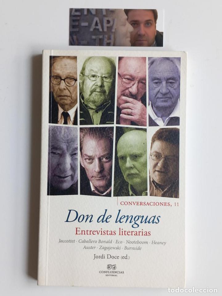 Gebrauchte B&uuml;cher: Don de lenguas : entrevistas literarias. Doce, Jordi (Confluencias, 2015)